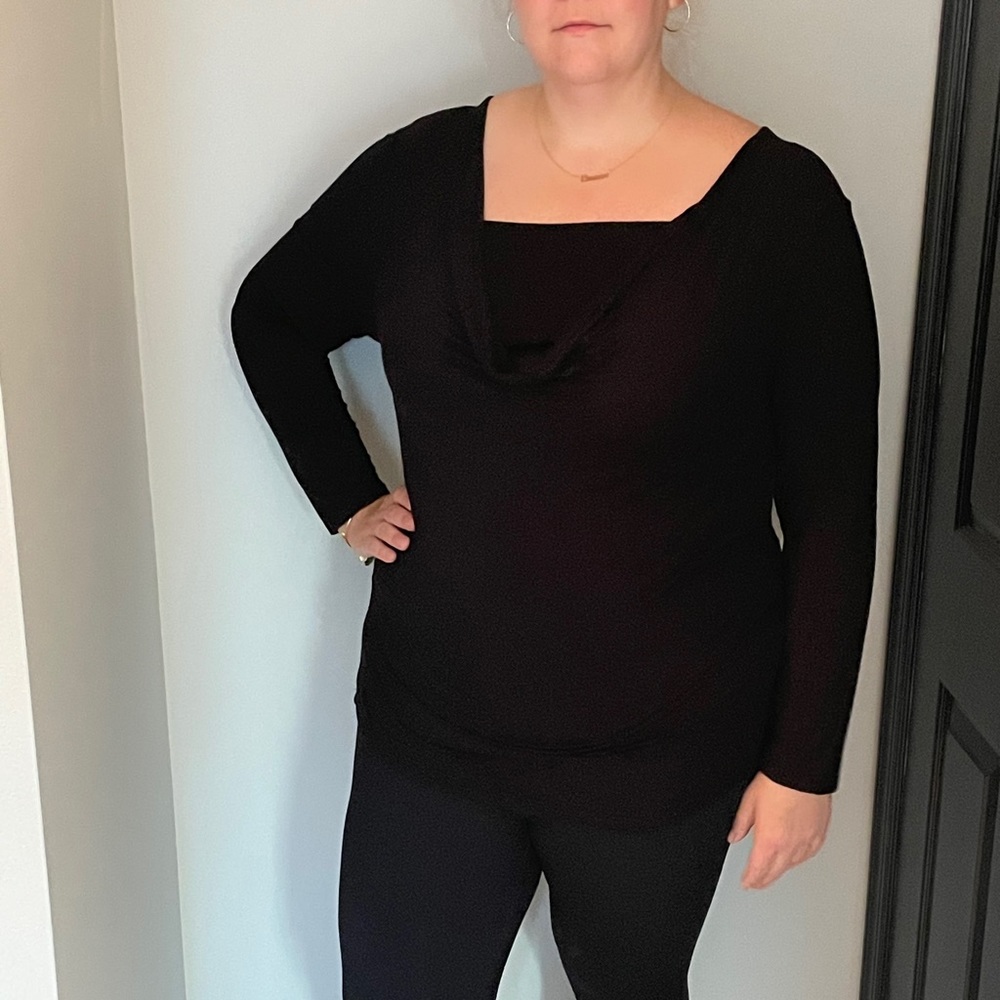 Slouchy Neck Light Weight Sweater Top